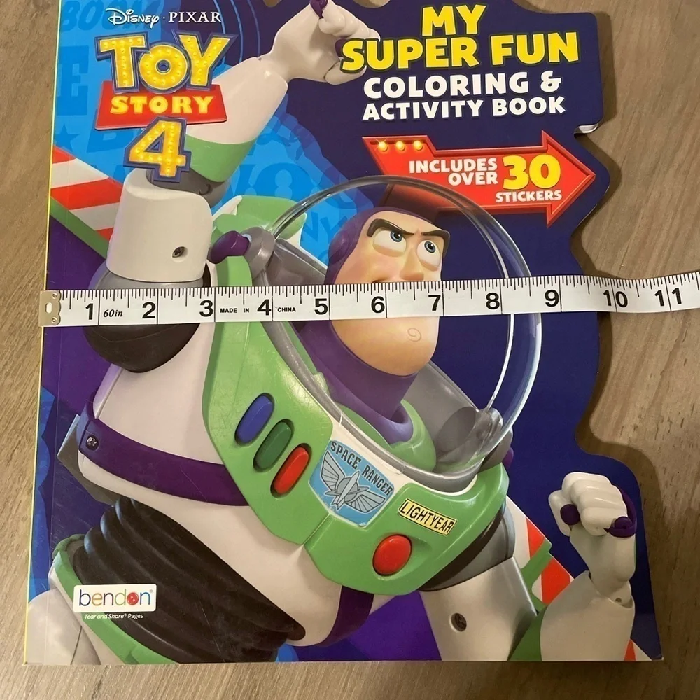 Big Size Coloring and Activity Book Toy Story 80 Pages, 30 Stickers (1Pcs)